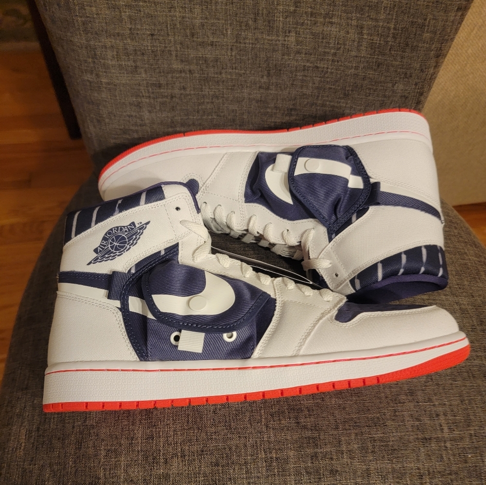 Air Jordan 1 Utility 'Quai 54' No Utility bags in the back of the shoes!